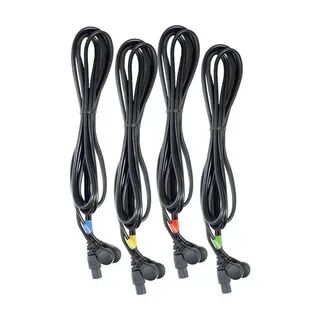 Compex 4 db-os elektróda összekötő kábel szett Bepattintós (Snap) Csatlakozóval 6-Pines